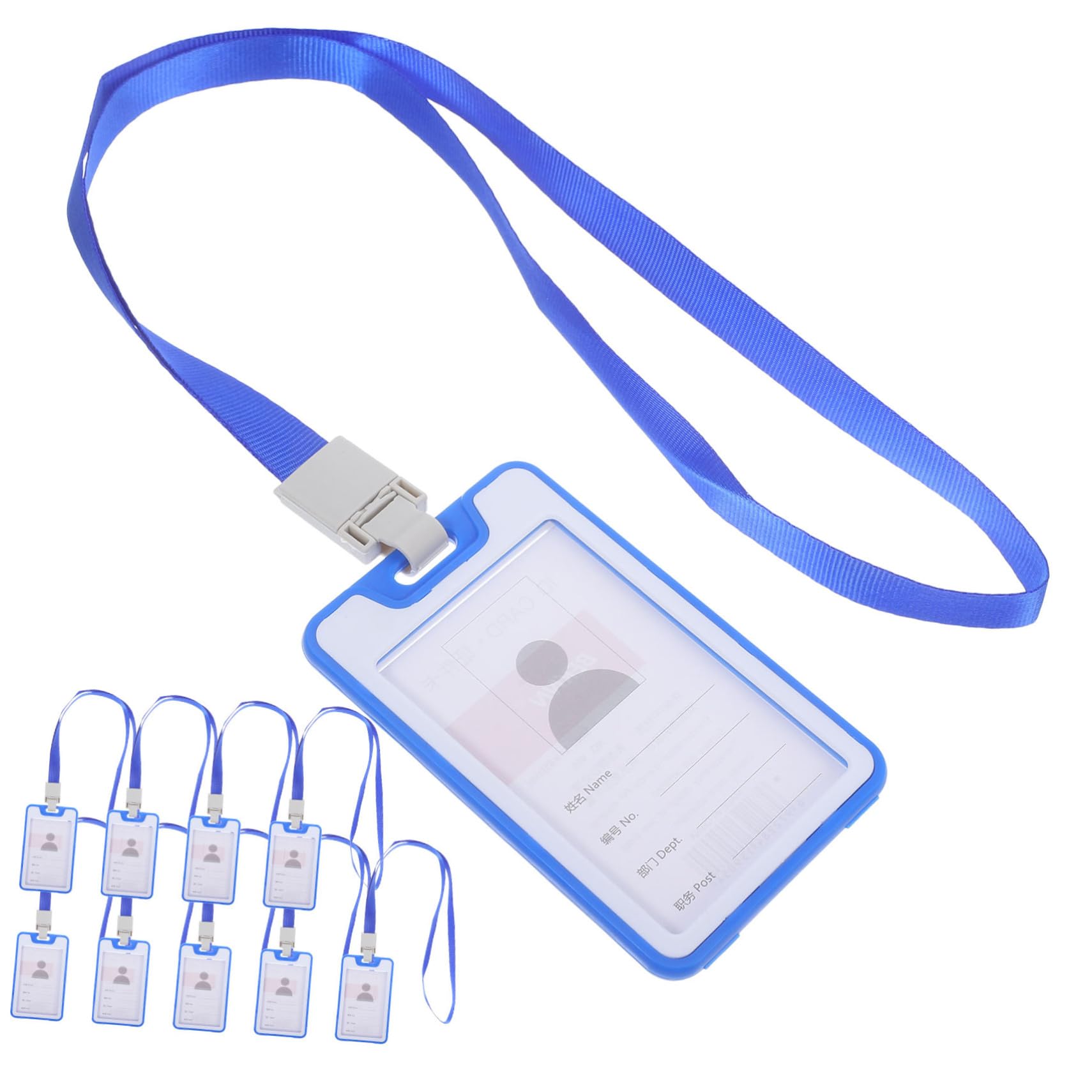 Tofficu 30pezzi Portacarte Id Con Cordino Riutilizzabile Custodia Protettiva Per Badge Per
