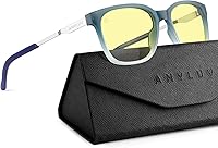 Vista 23 de ANYLUV Blue Light Glasses for Men, Lightweight Computer Gaming Glasses, Stylish Anti Eyestrain Blue Light Blocking Men