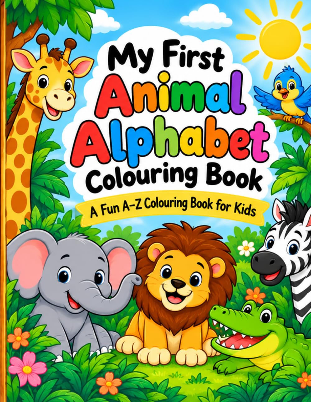 My First Animal Alphabet Colouring Book: A Fun A-Z of Animals to Colour ...