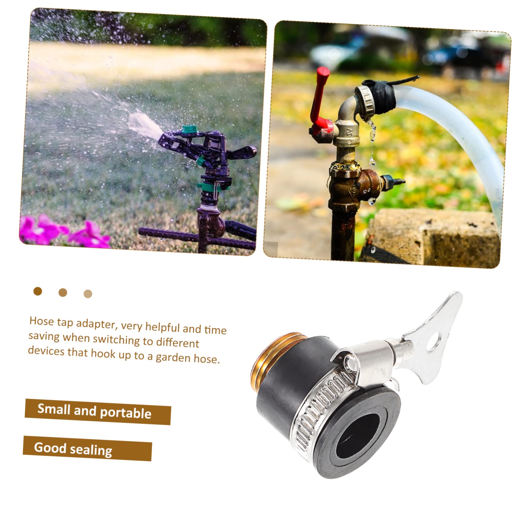 Raccordo Rapido per Tubo da Giardino in Ottone, 10 Pezzi, per Rubinetto e Irrigazione Agricola, Leggero e Compatto