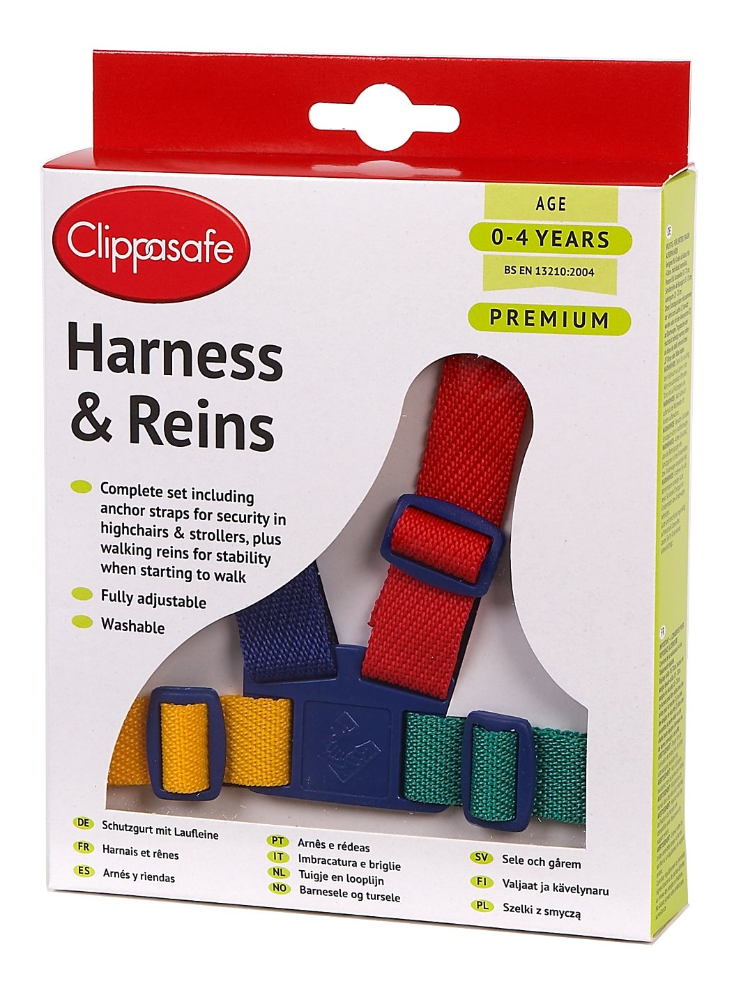ClippasafeHarness Easy Wash (Multicolour)