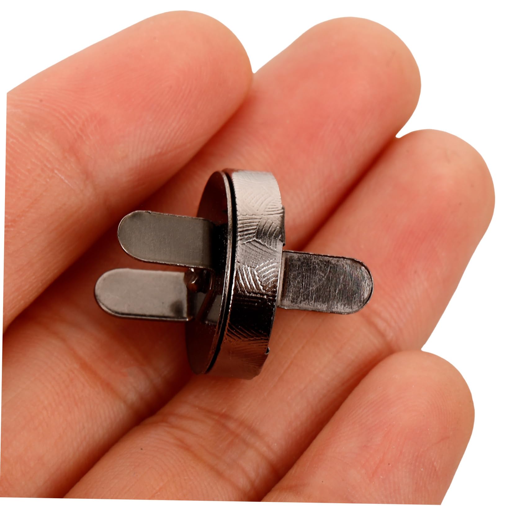 Broche Magnético Broche De Monedero Convenientes Botones De Ropa Tachuelas De Bolso De Cuero Imanes De Botón Pequeños Botones A Presión Metal Black
