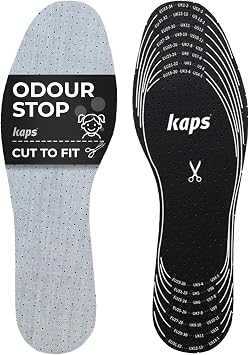 Best Shoe Insoles Inserts for Children | Bad Smell Odor-Eater Technology with Breathable Foam |Cut to Fit | Kaps Odour Stop Kids Made in Europe Multicolor