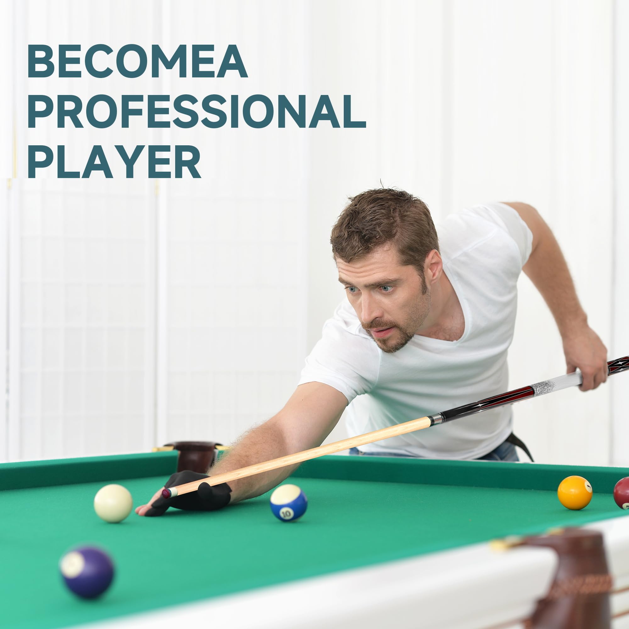 Queue De Billard HomeSeason Professional Pool Cue Stick - 58 Inch Low ...