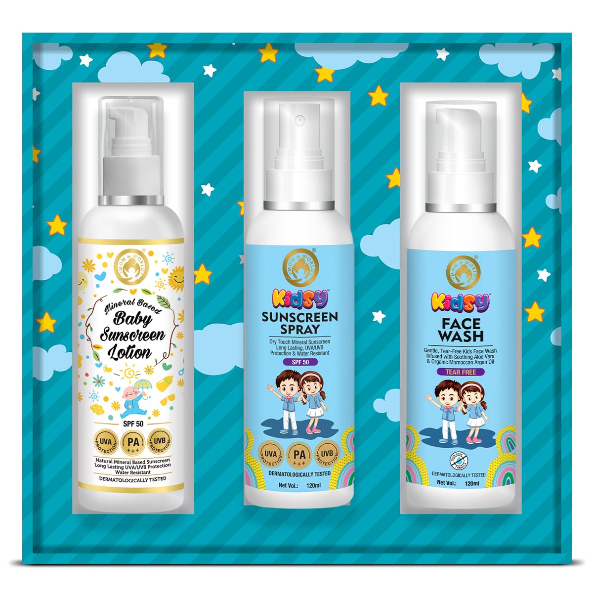Mom & World Gift pack Kidsy Sunscreen Spray + Baby Sunscreen Lotion + Kidsy Face wash-image-14