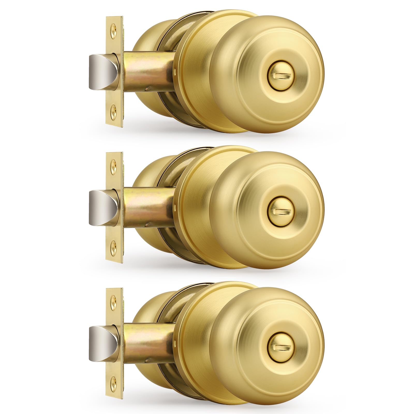 Boutons de porte dorés pour harmoniser la décoration de la chambre et du salon