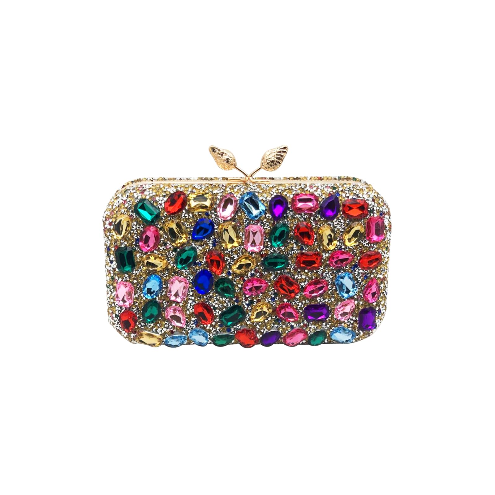 CORIOS Vrouwen Fluwelen Avondtas Sprankelende Strass Clutch Bag Bruids Bruiloft Portemonnee Charmante Glinsterende Handtas, Zwart, Large