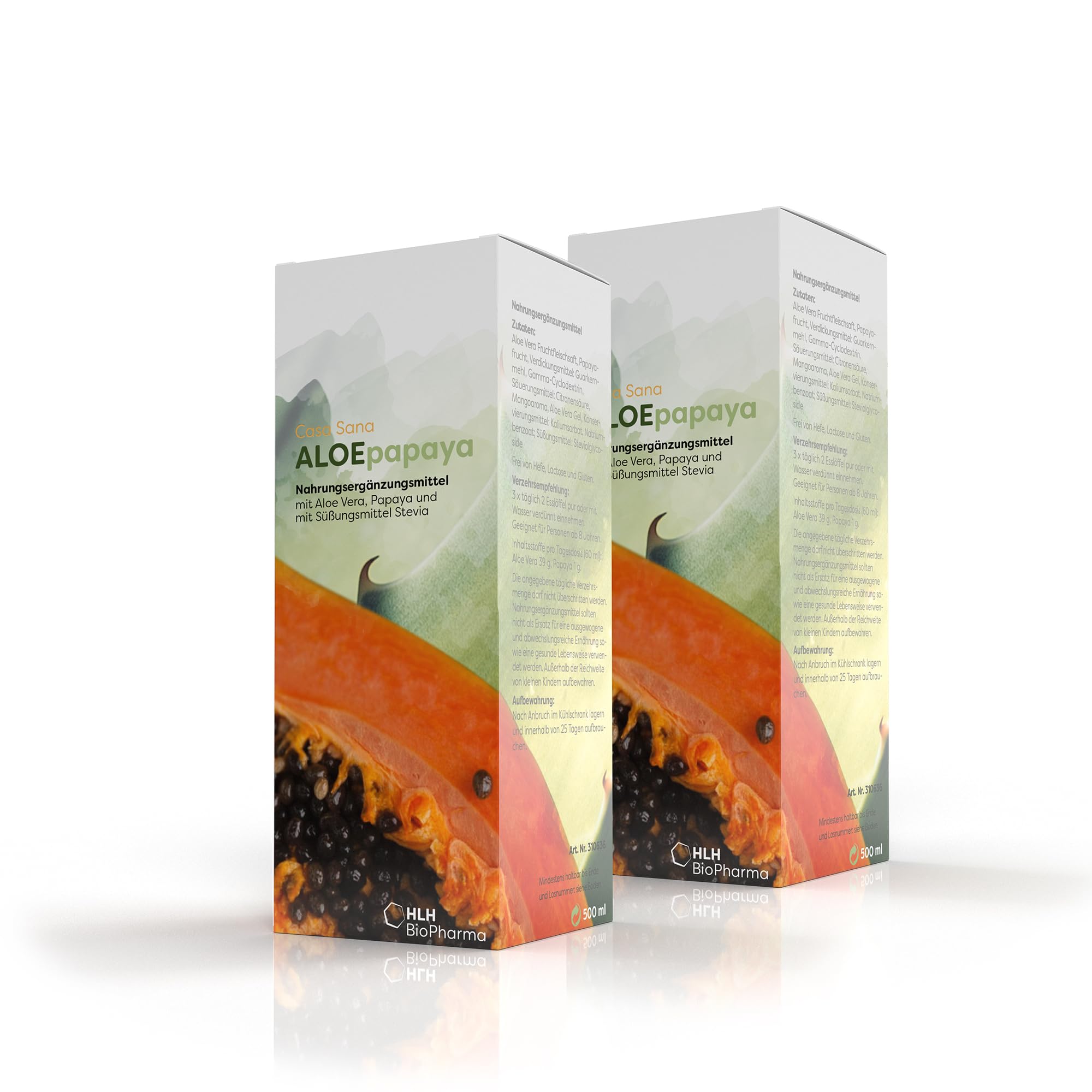 Casa Sana ALOEpapaya 2x 500ml- Sparset