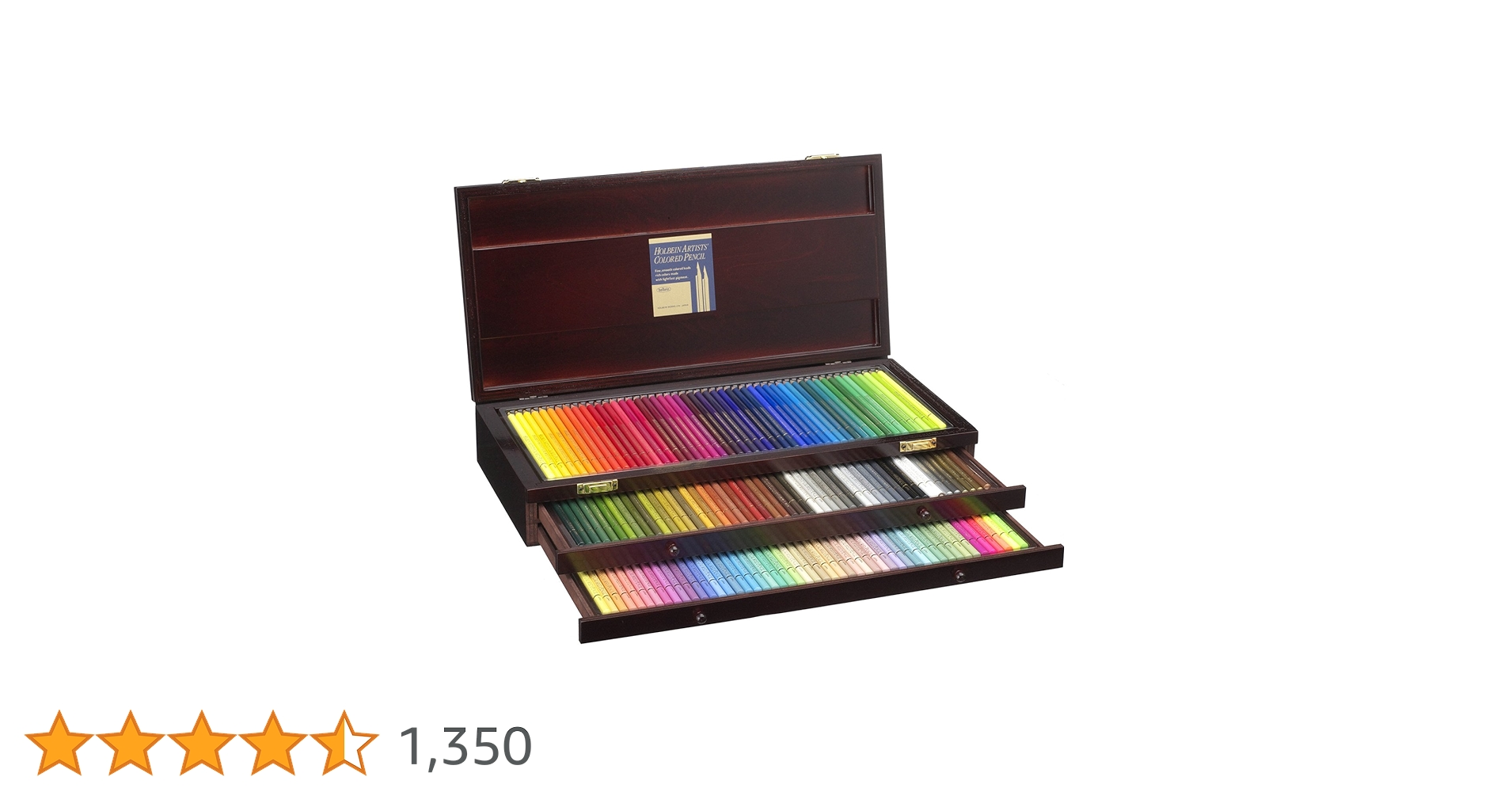 Amazon.co.jp: ホルベイン アーチスト色鉛筆 OP946 150色 木函