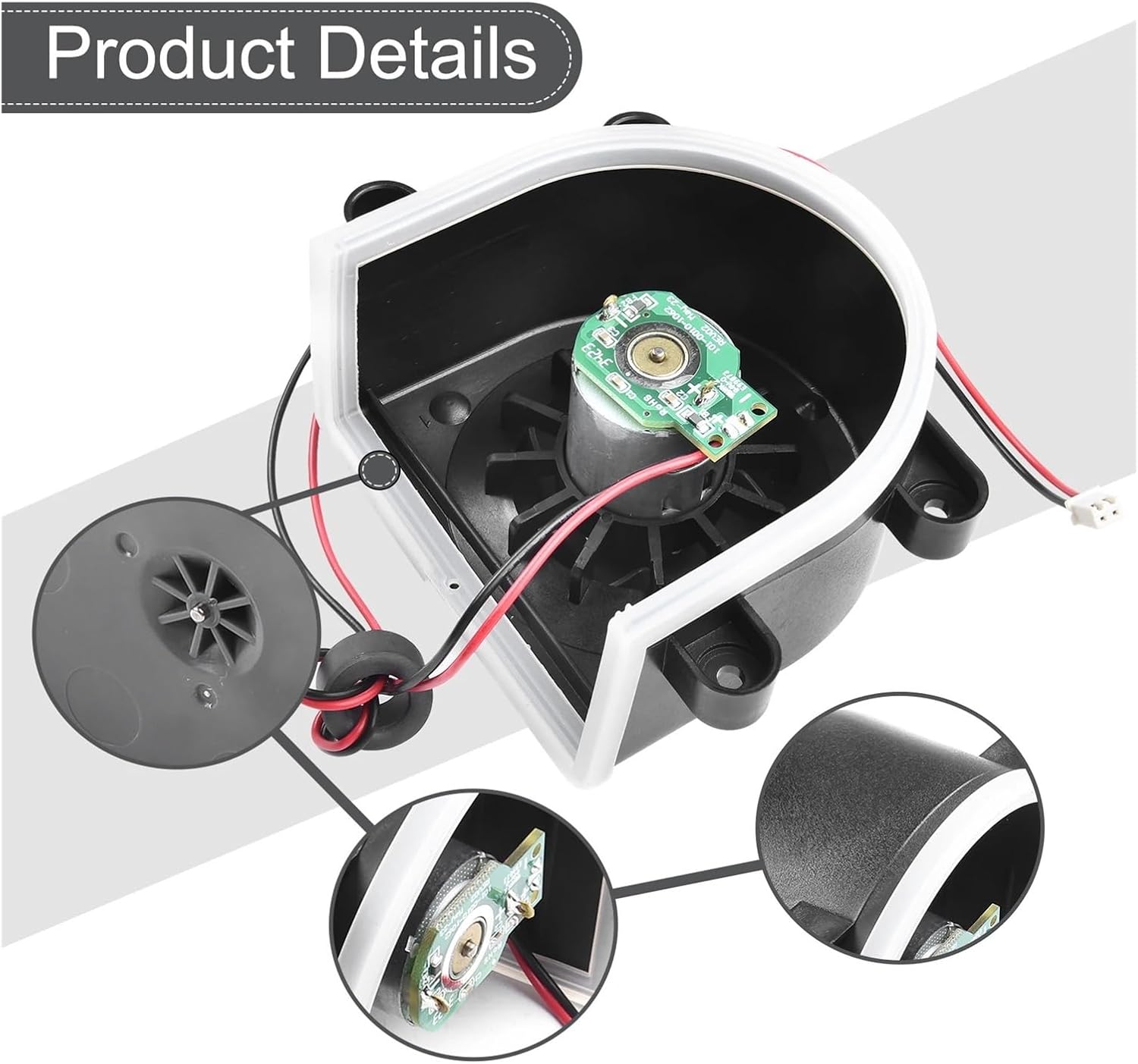Fan Motors Main Engine Motor 18500 18501 1850X Robot Vacuum Cleaner Sweeper Parts,Compatible for Medion, Md 16192