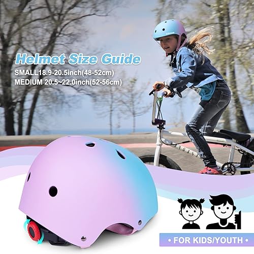Miniatura 4 de CELOID Casco de bicicleta para niños, cascos de patineta para niños de 2 a 3 a 5 a 8 a 14 años, ajustable, multideporte, bicicleta, patinaje,