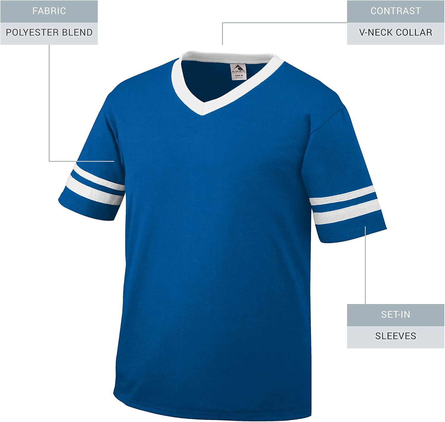 Augusta Sportswear Men's Small Sleeve Stripe Jersey - Image 8