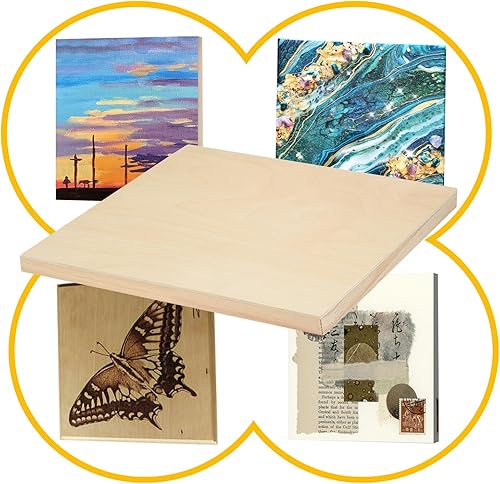 Miniatura 3 de Falling in Art Paquete de 2 paneles de lienzo de madera sin terminar, kit de paneles de madera de abedul de galería de 16 x 20 pulgadas, tableros de