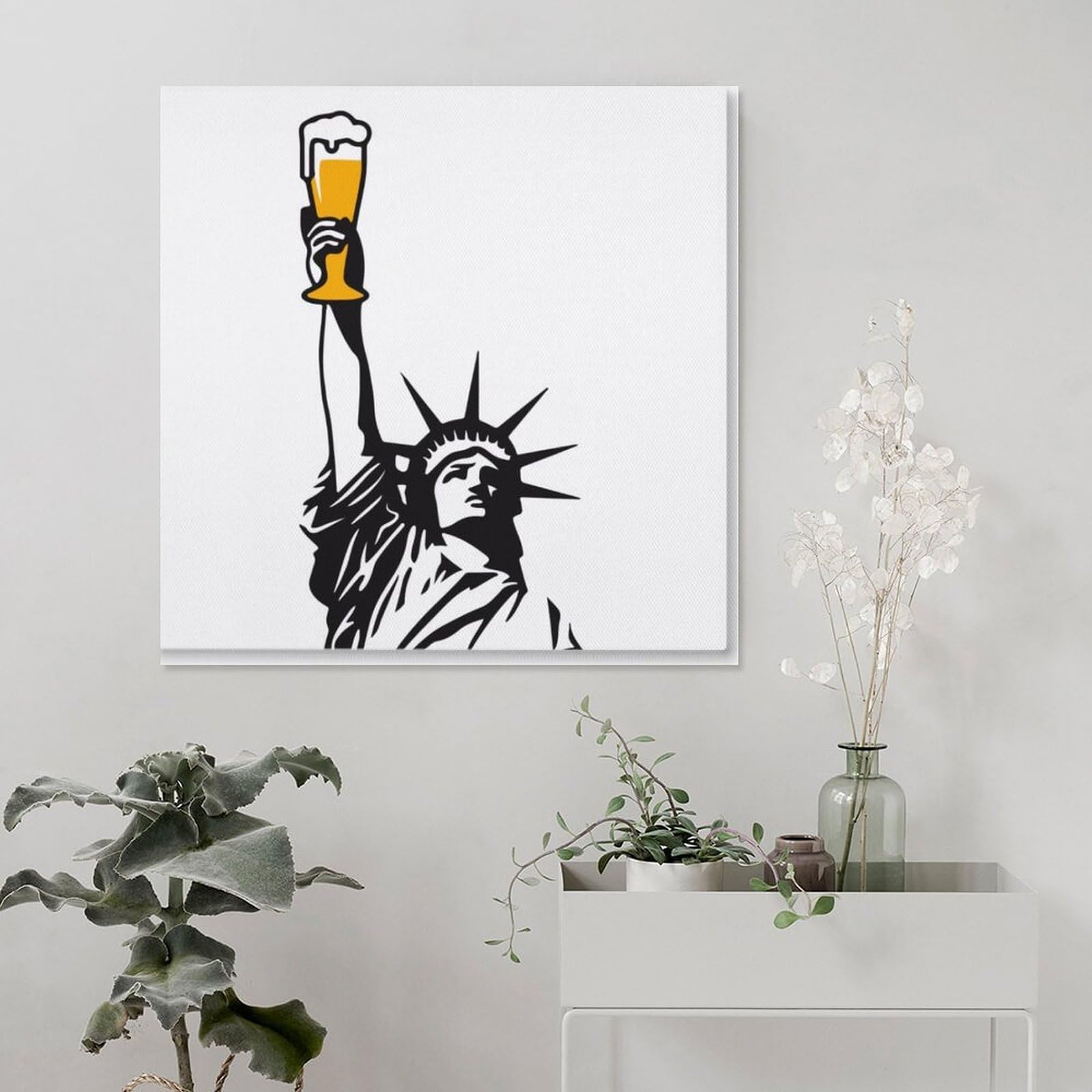 Amazon.co.jp: 自由の女神 自由のビール アートポスター アートパネル