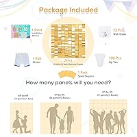 Vista 178 de 36 Panels Giltter Wall Backdrop Pink Shimmer Wall Backdrop for Party Wedding Birthday Engagement Bachelorette Parties Anniversary Decoration