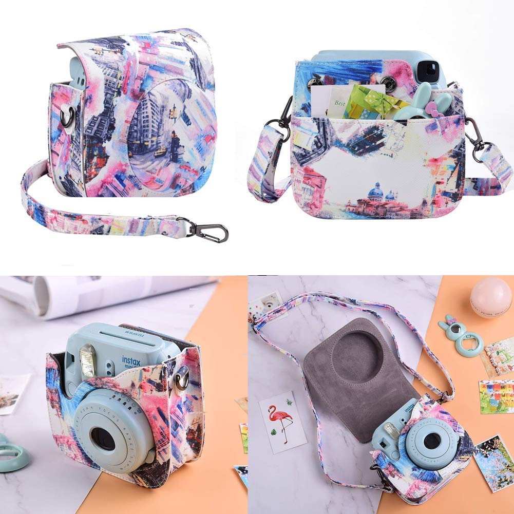 Amazon.com : Katia Instant Camera Accessories Bundle Compatible for Fujifilm Instax Mini 9 / Mini 8+ / Mini 8 Instant Film Camera. Includes Camera Case, Album, Frame, Stickers, Strap,etc