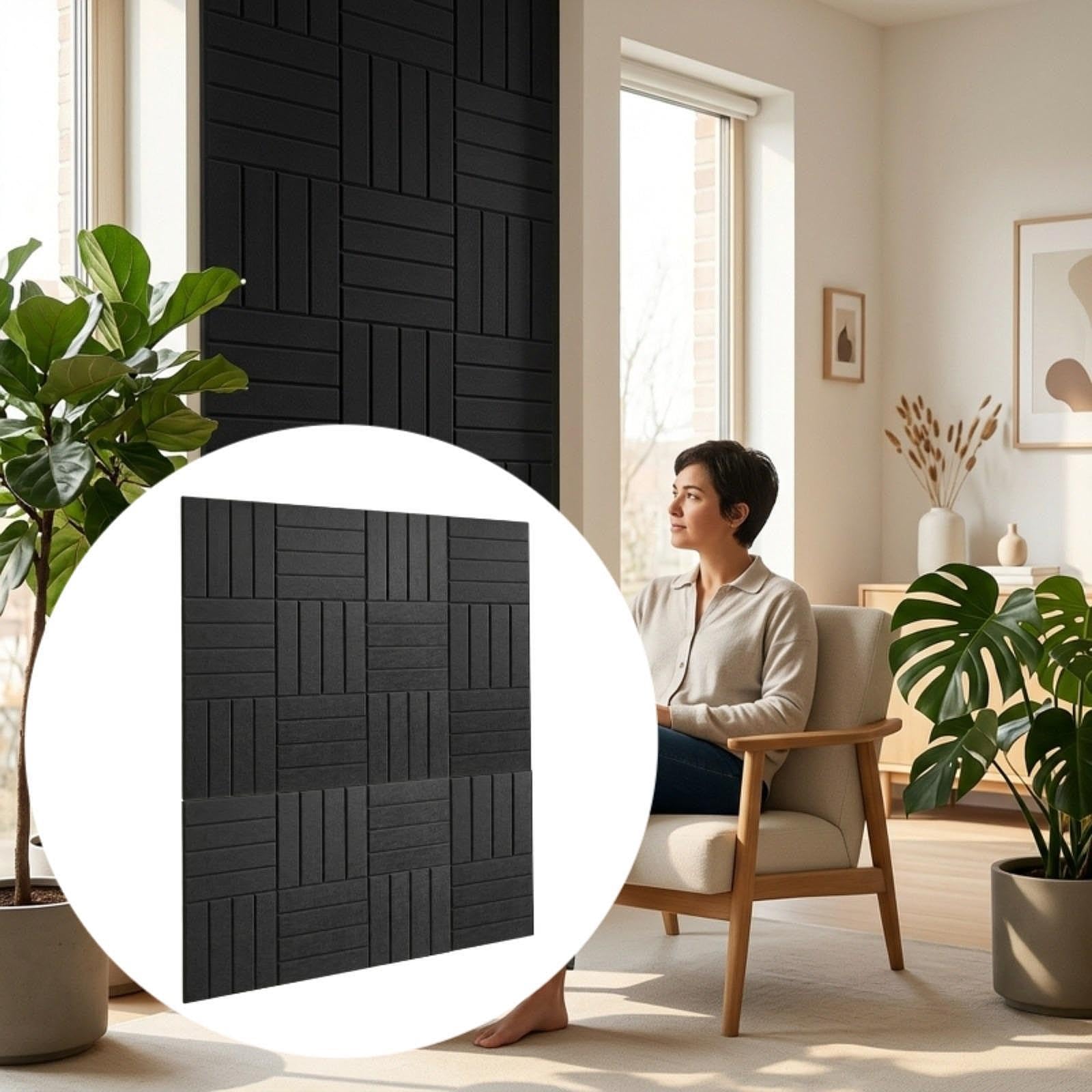 20 Paneles Acústicos Fonoabsorbentes para La Reducción Del Ruido, Ideales para Uso Doméstico.