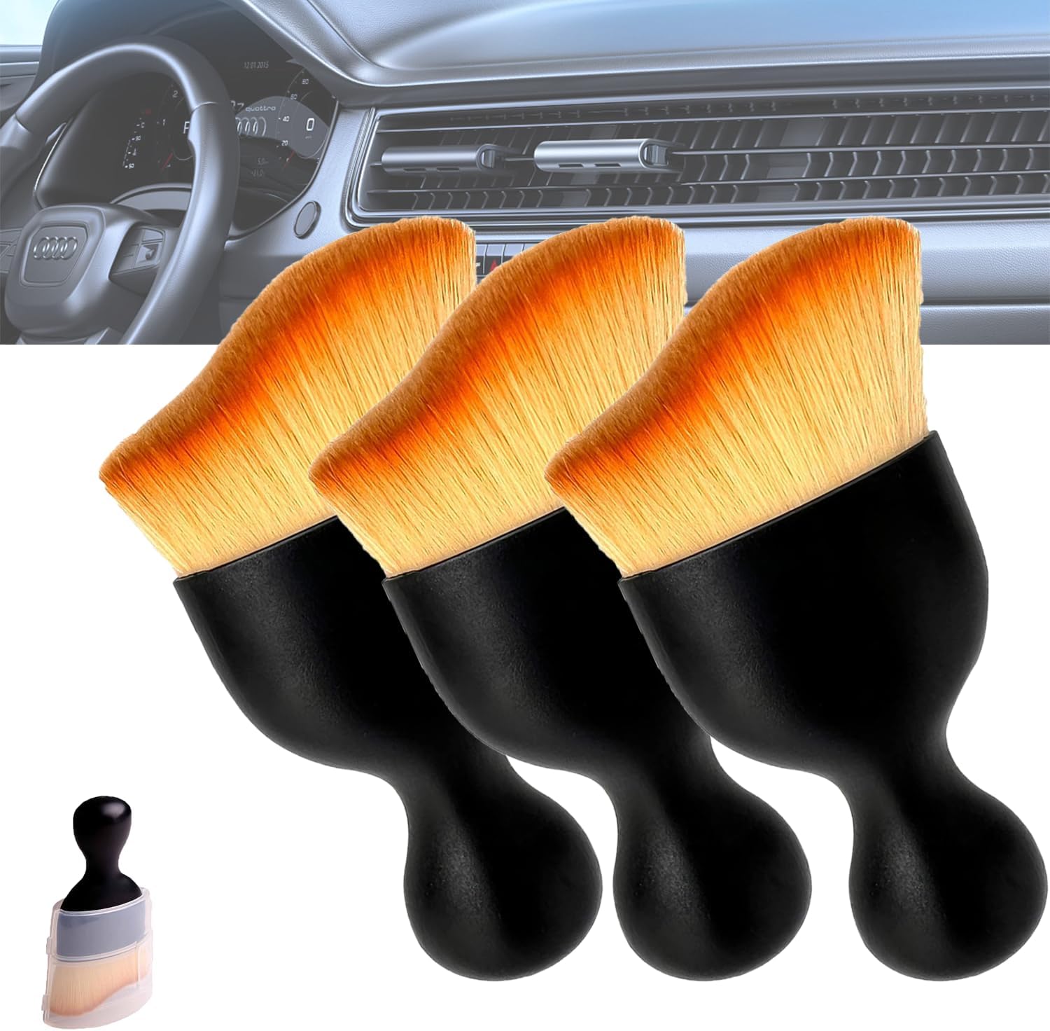 Woobrooch car Interior dust Sweeping Soft Brush Woobrooch Car Brush