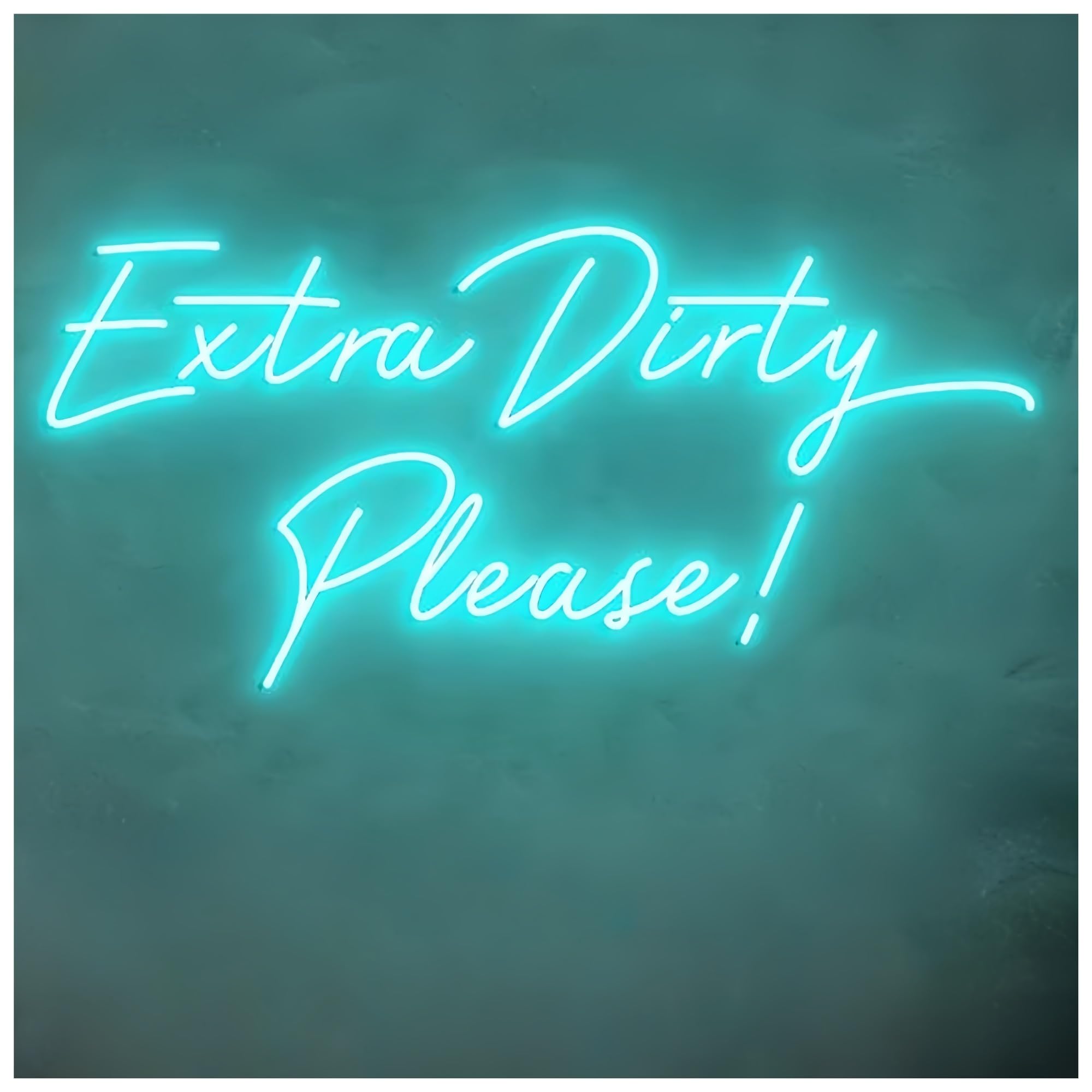 SHOUXI Sign Lamp Extra Dirty Please Neon Sign for Wall Decor, USB Powered Letter Neon Lights Suitable for Bar Party Wall Decor Night Lights(H,81X35CM)