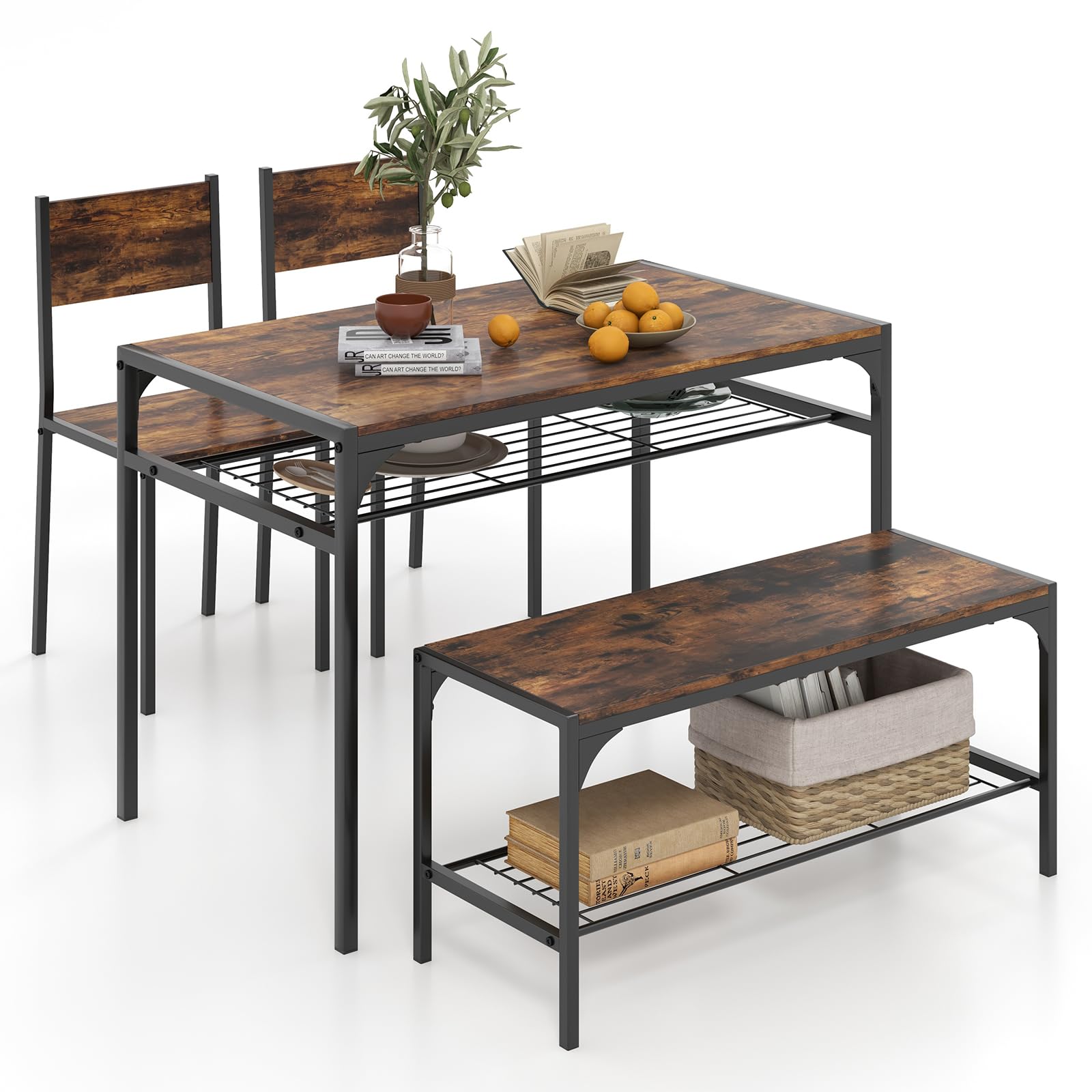 Amazon.com - Giantex Dining Table Set for 4, Kitchen Table with