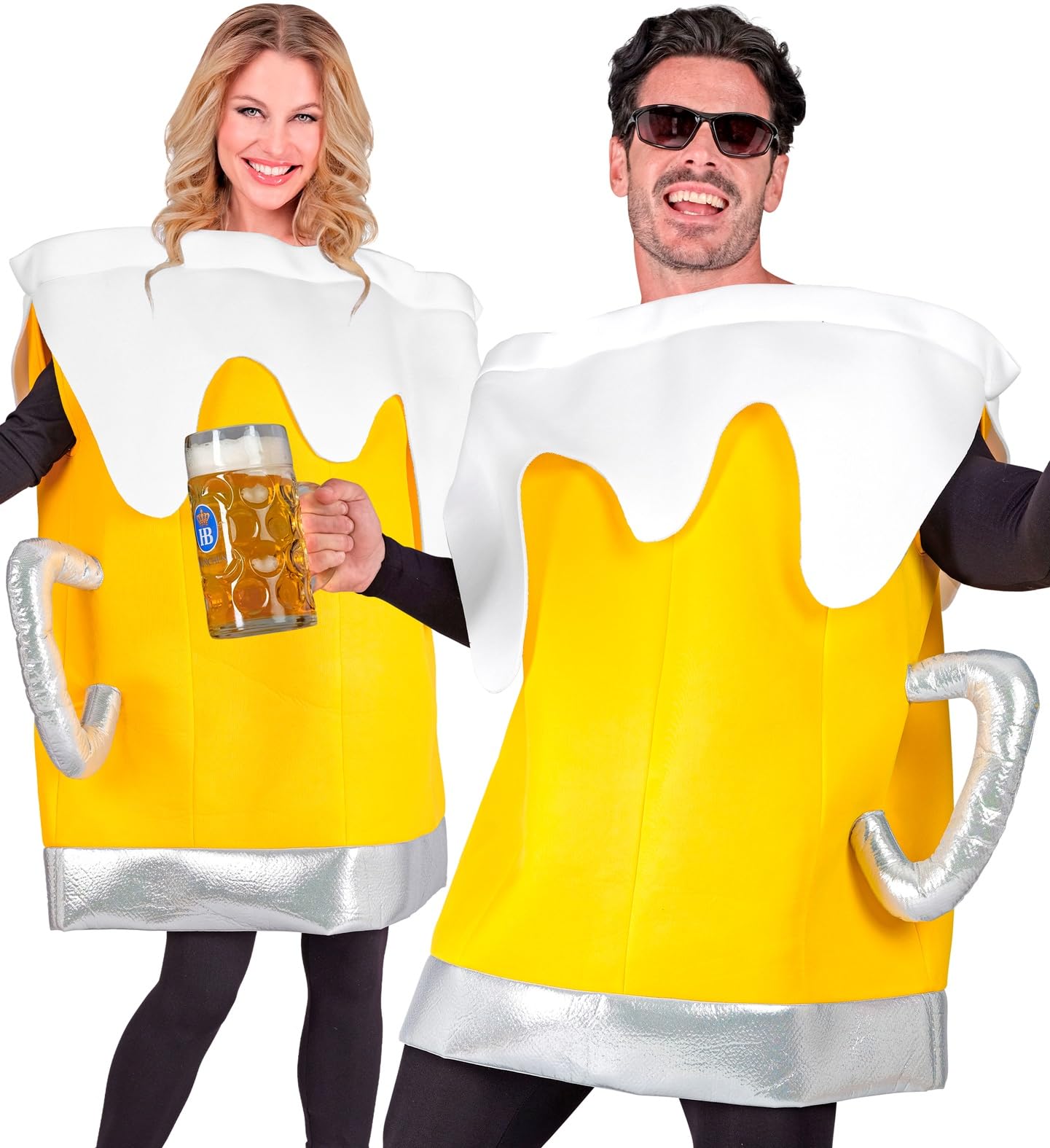 Adult Beer Glass Costume Oktoberfest Stag Party Fancy Dress Tabard Unisex
