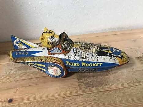 Amazon.co.jp: タイガーマスク ブリキロケット33cm 当時物 : おもちゃ