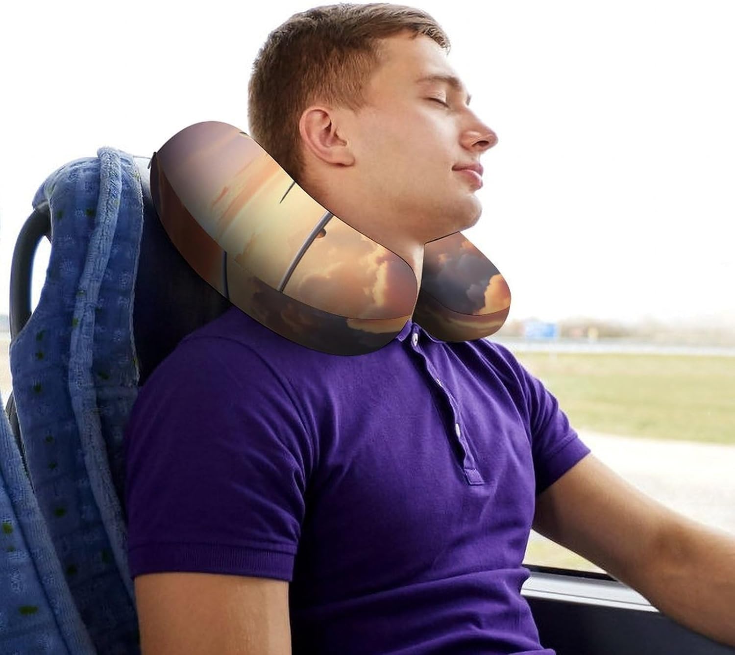 Aircraft Airplane Flying U Shaped Neck Pillow Portable Travel Airplane Headrest Pillow Lightweight Support Pillow Cushion