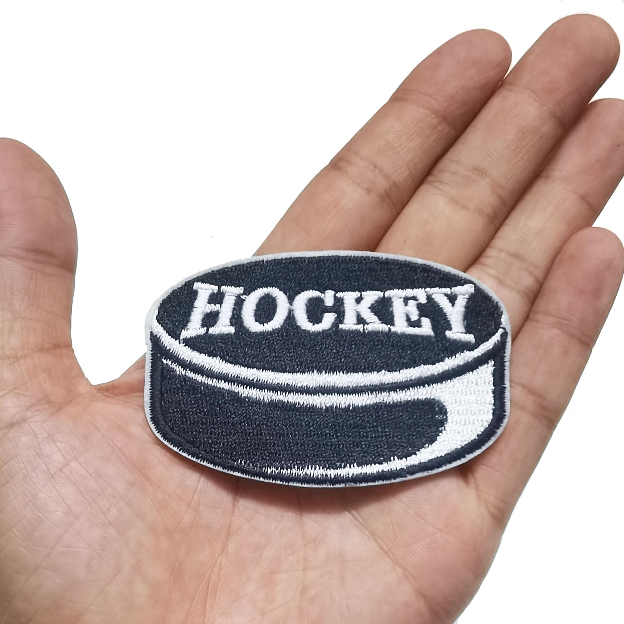 Juego de 12 parches de hockey sobre hielo, parches bordados para el día del juego, deportes, parches bordados con plancha para sombrero de camionero, apliques bordados a máquina, gorra,