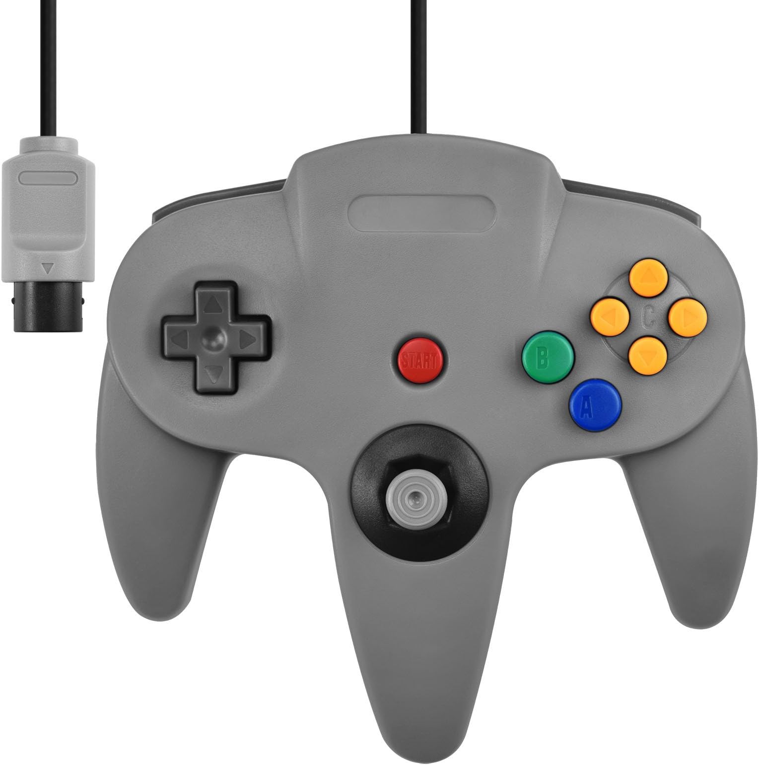 Grey Replacement N64 Controller For Nintendo 64 Console