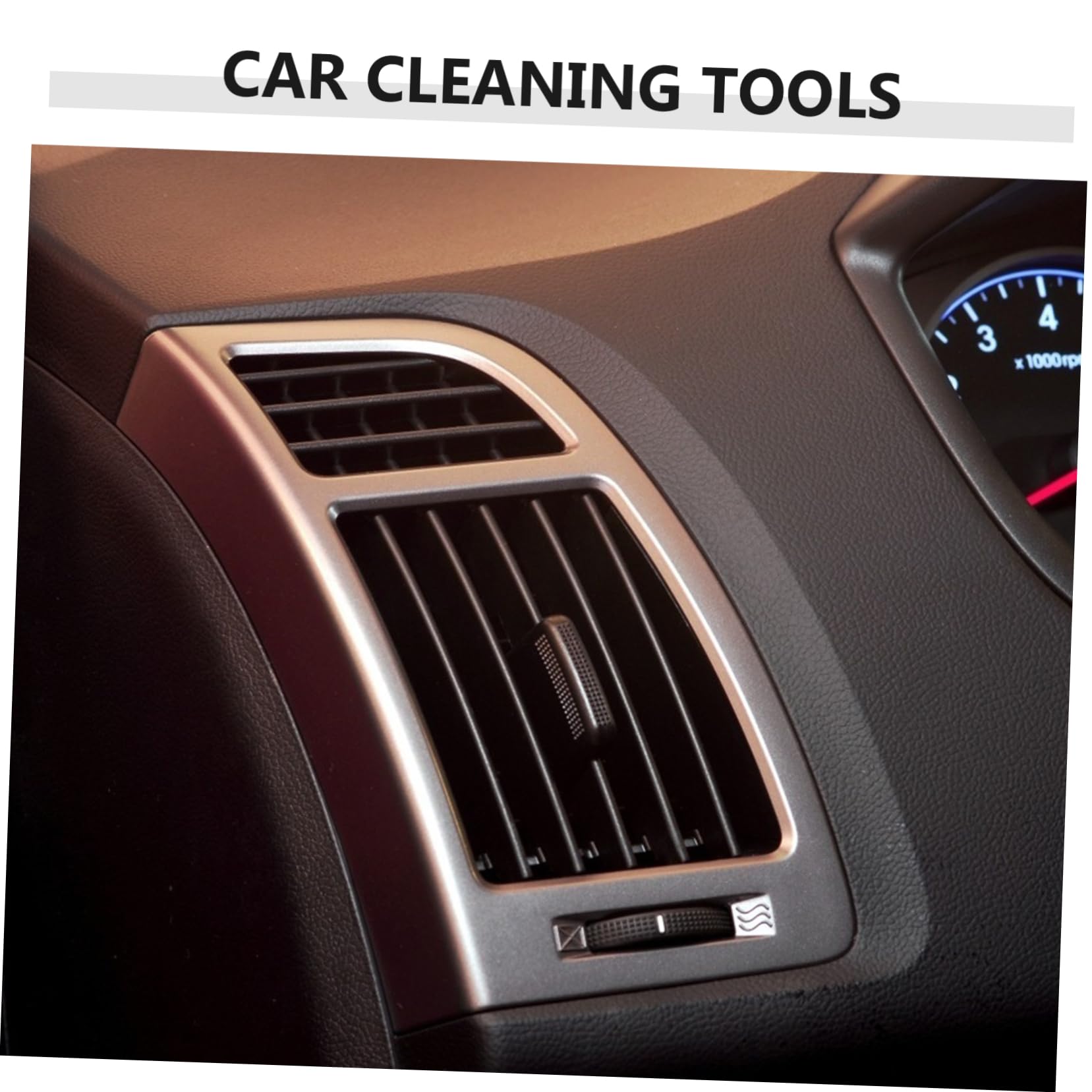 Mobestech 6pezzi Spazzole Detailing Auto Spazzole Ultra Morbide per Pulizia Interni e Esterni Manico Ergonomico Graffi per Venti Portabicchieri e Pannelli Attrezzi per Detailing Auto Lunga e