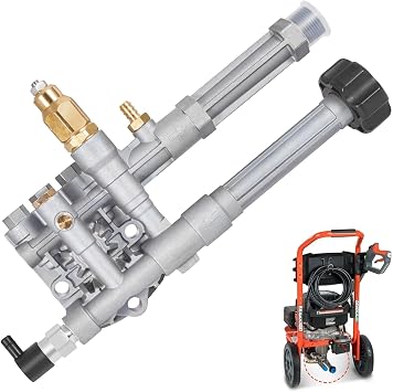 AUTOBABA Pressure Washer Pump Head Assy, Compatible with AR42940 AR Pump-SRMW2.2G26/ RMW2.2G24 Pump Head AR42518 AR43061 AR42940 Replacement Kit