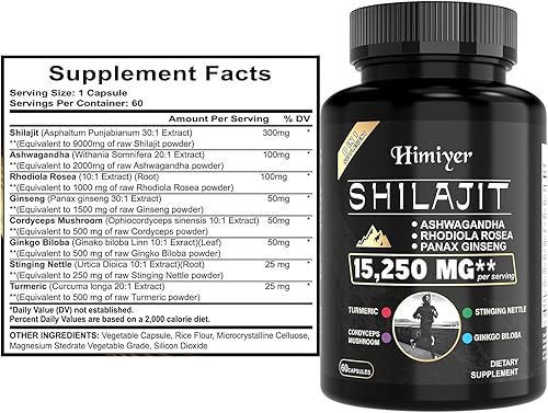 Miniatura 2 de Paquete de 2 unidades de bienestar definitivo aumenta la energía, la inmunidad y la función cerebral con 7000 mg de musgo marino, 4000 mg de aceite
