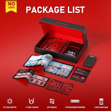 BRIKSMAX 2.0 LED Light Kit Compatible with LEGO ICONS Shopping Street 11371 Building Set, for Builders and Collectors, Hidden Wire Design for Home Decor,Desk Display,Gift Giving(NO LEGO)