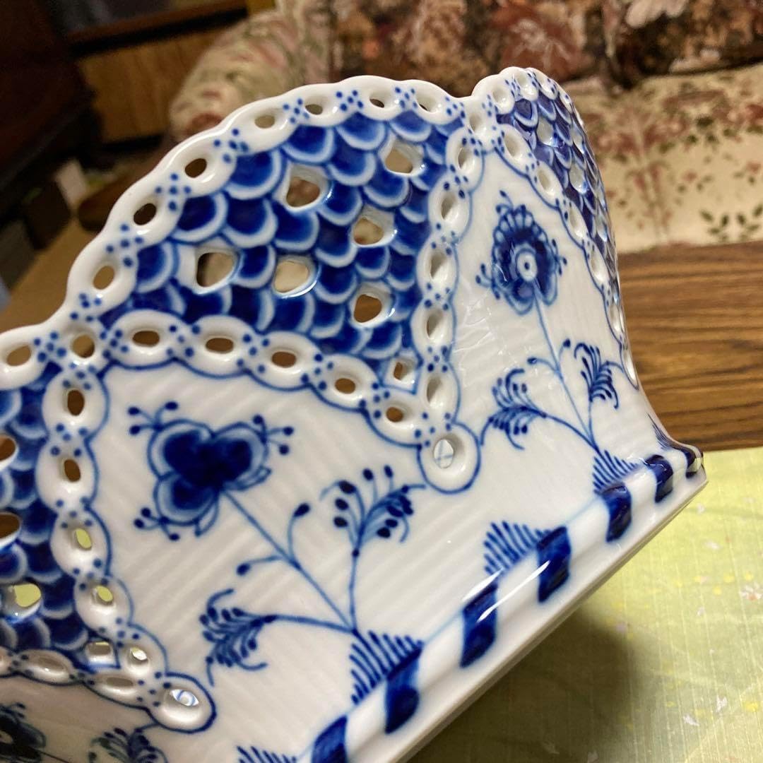 ロイヤルコペンハーゲン ブルーフルーテッドダブルレース フルーツ