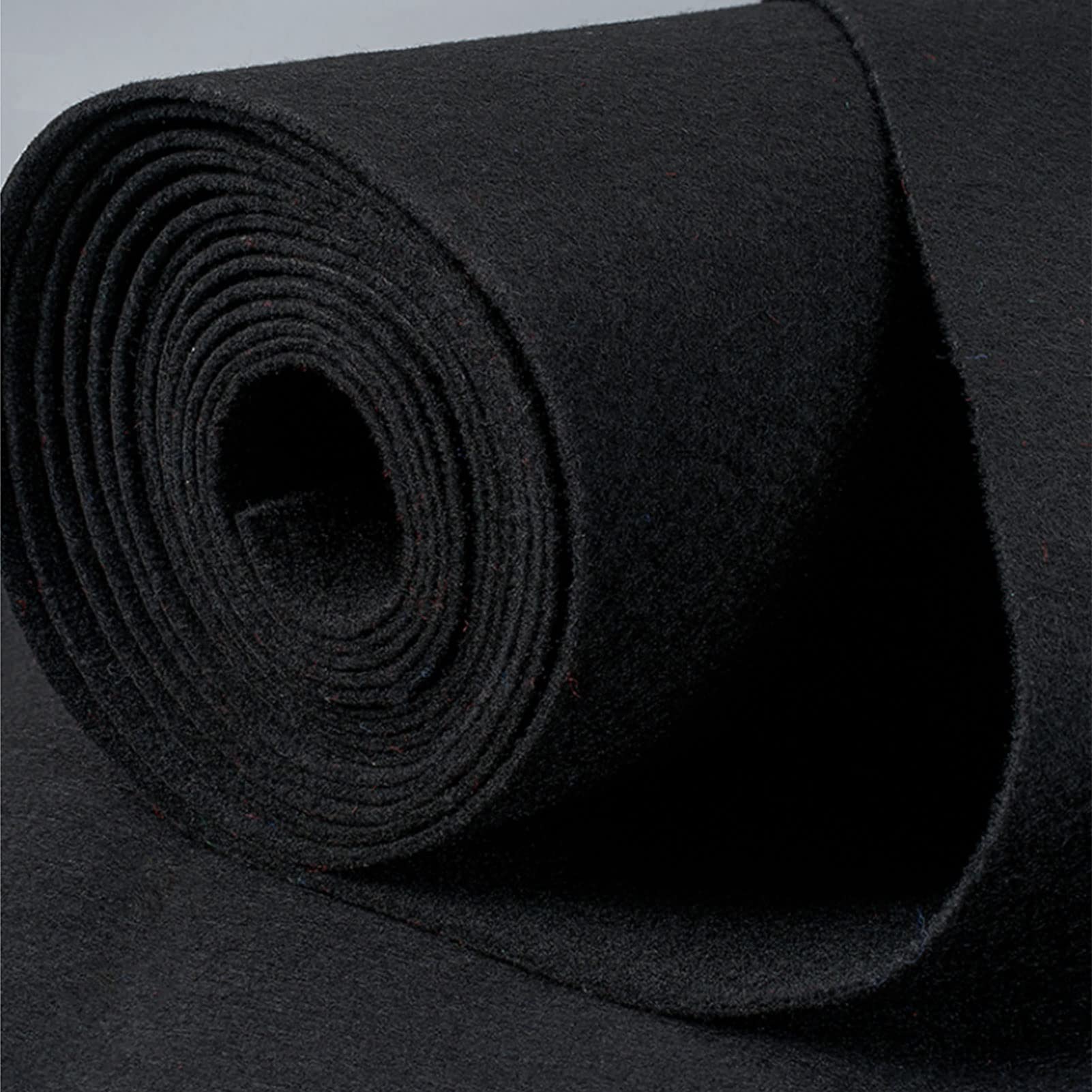 Teppichläufer für Hochzeiten, schwarz, Gangläufer, Braut, rutschfest, Flurteppiche, Rolle, Runway-Teppich, Teppichmatte für Kirchenhochzeiten im Freien, Abschlussball, Dicke 2 mm, zuschneidbar ( Size