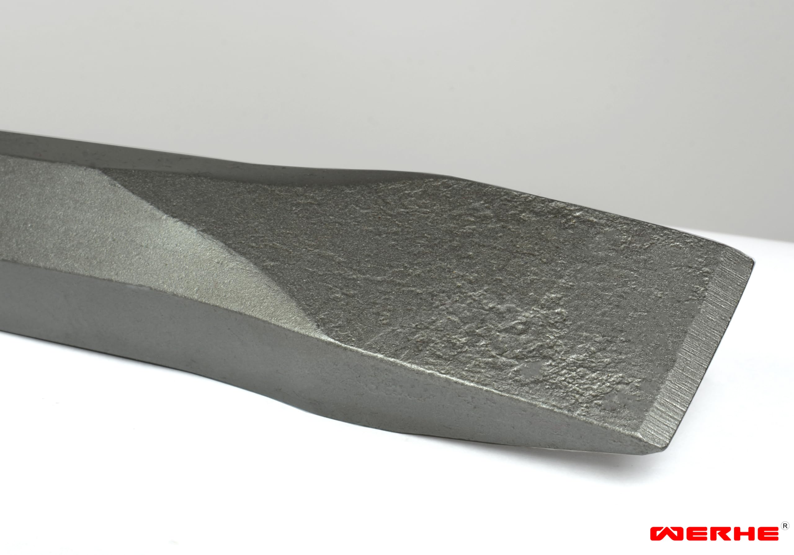 WERHE ® Scalpello a vanga Professional HEX28 35 x 400 mm supporto esagonale 28 mm per martello demolitore scalpello a vanga piatto scalpello