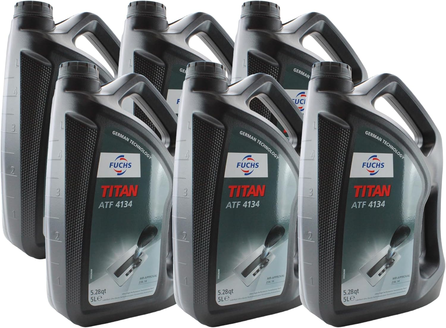 Fuchs 30 Liter TITAN ATF 4134 Automatic Transmission Fluid (Red) (6 x 5L)