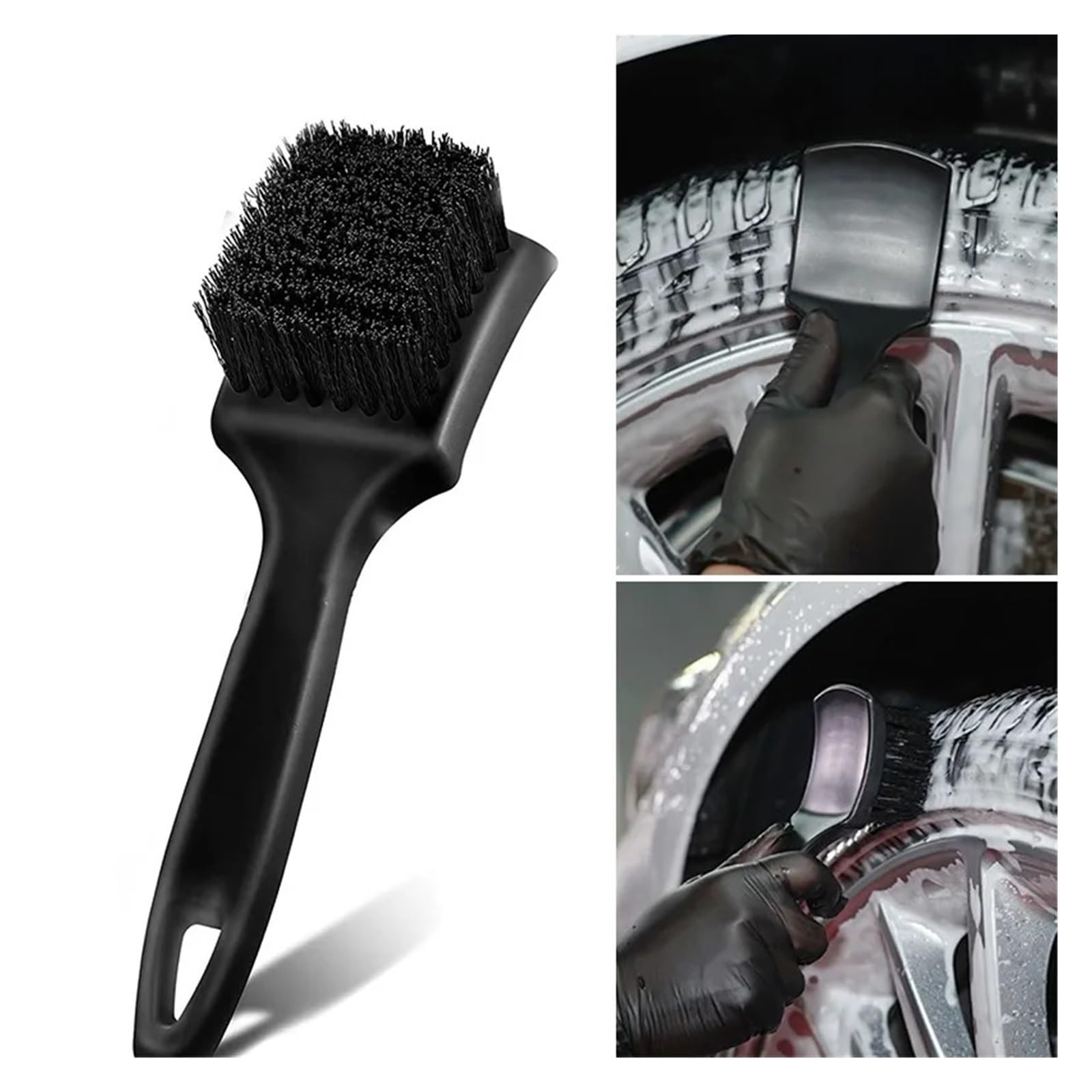 Spazzola for Cerchioni Pneumatici Auto Spazzole for la Pulizia di mozzi Ruota tappeti Kit di spazzole for la Pulizia dei Cerchi Auto Strumenti for Il Lavaggio Auto Accessori for Auto(2Pcs)