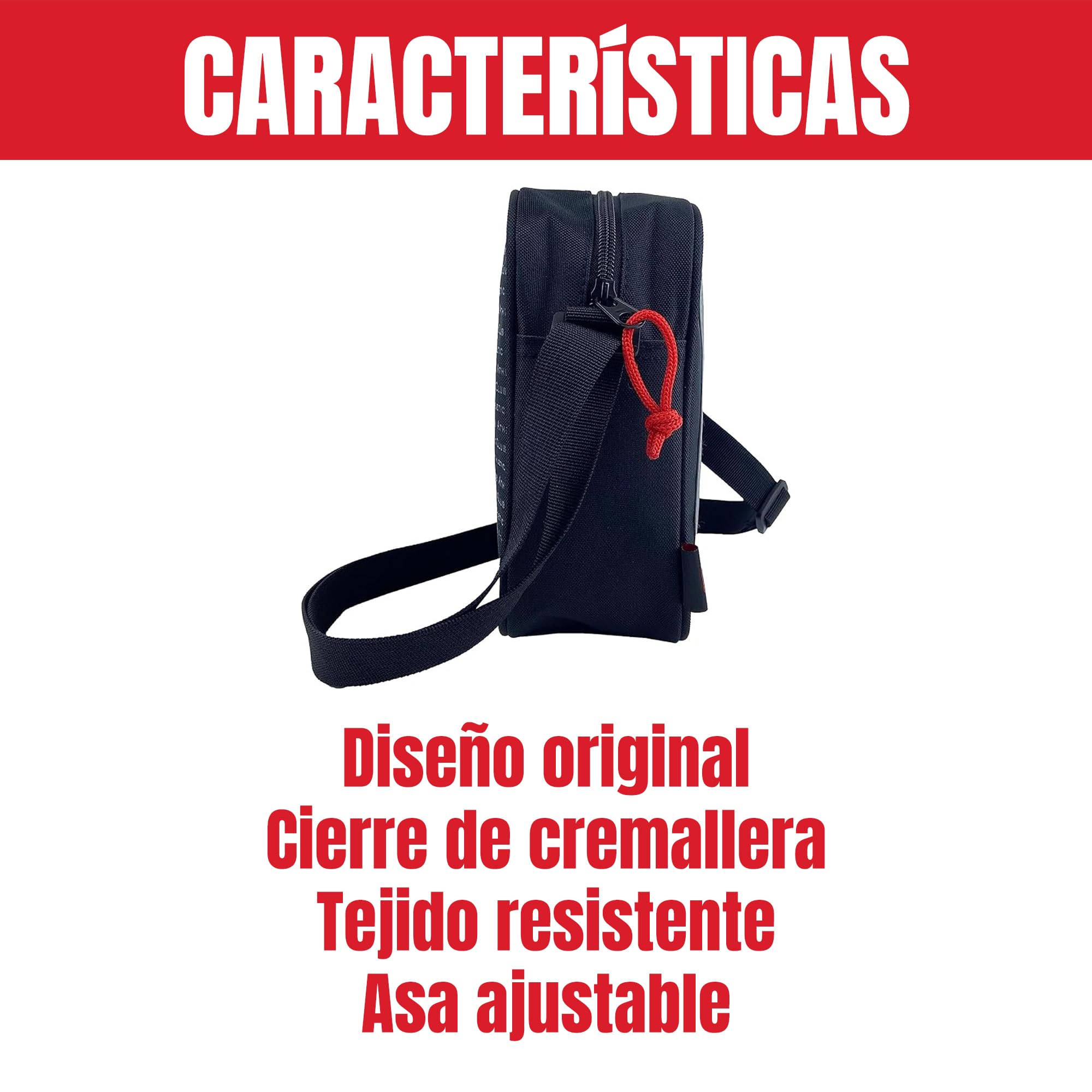 CYPBRANDS Athletic Club - Borsa a tracolla, borsa, borsa, marsupio, pallone da calcio, prodotto ufficiale (marchi CyP)