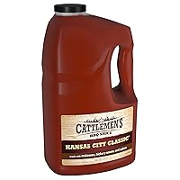 Vista 1 de Cattlemen's Kansas City Classic BBQ Sauce, 1 galón – Jarra de un galón de salsa de barbacoa Kansas City, sabor dulce y picante perfecto para cerdo