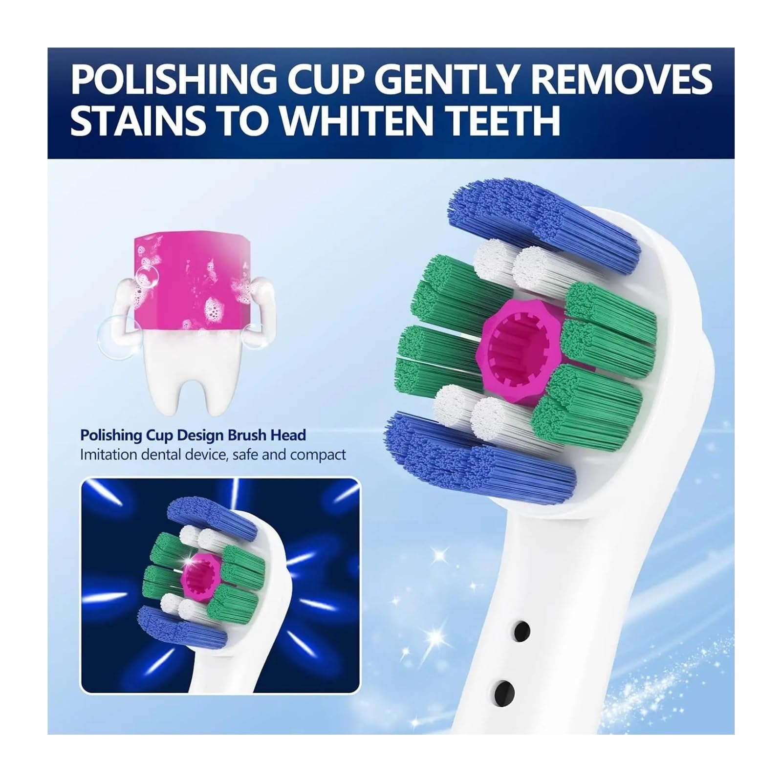 Testine For Spazzolino Elettrico, Compatibili Con Braun,