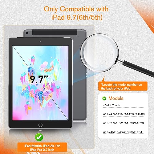 Miniatura 2 de KCT Paquete de 2 protectores de pantalla Paperfeel compatibles con iPad de 6ª / 5ª generación de 9.7 pulgadas, iPad Air 1/2, alta sensibilidad