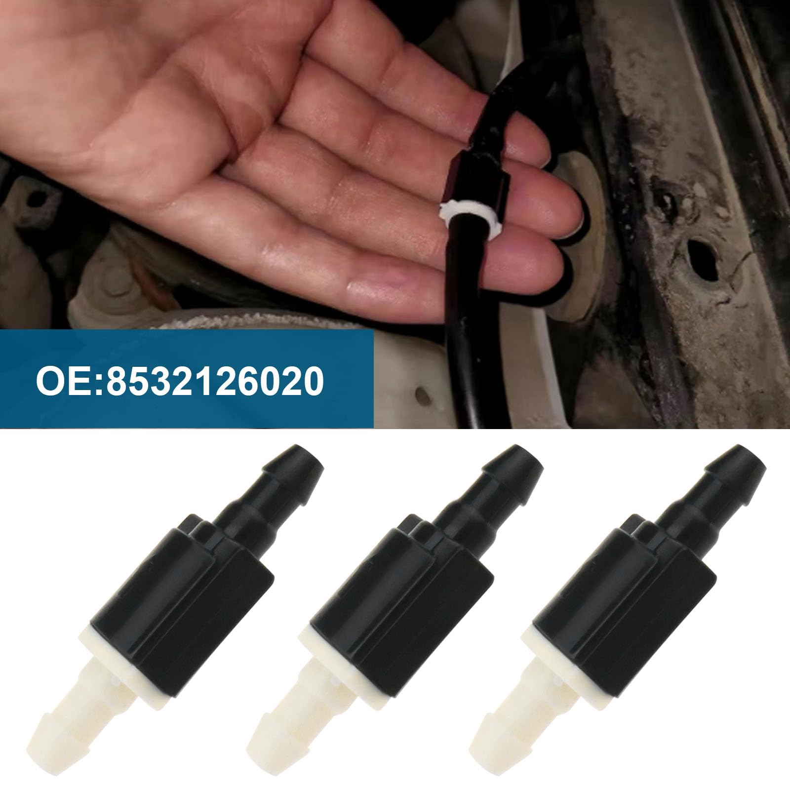 XUKEY 4 Stück Scheibenwaschventil für Toyota 8532126020 85321-26020 Scheibenwaschanlage Rückschlagventil Kompatibel mit Toyota Highlander Lexus IS F/ IS350
