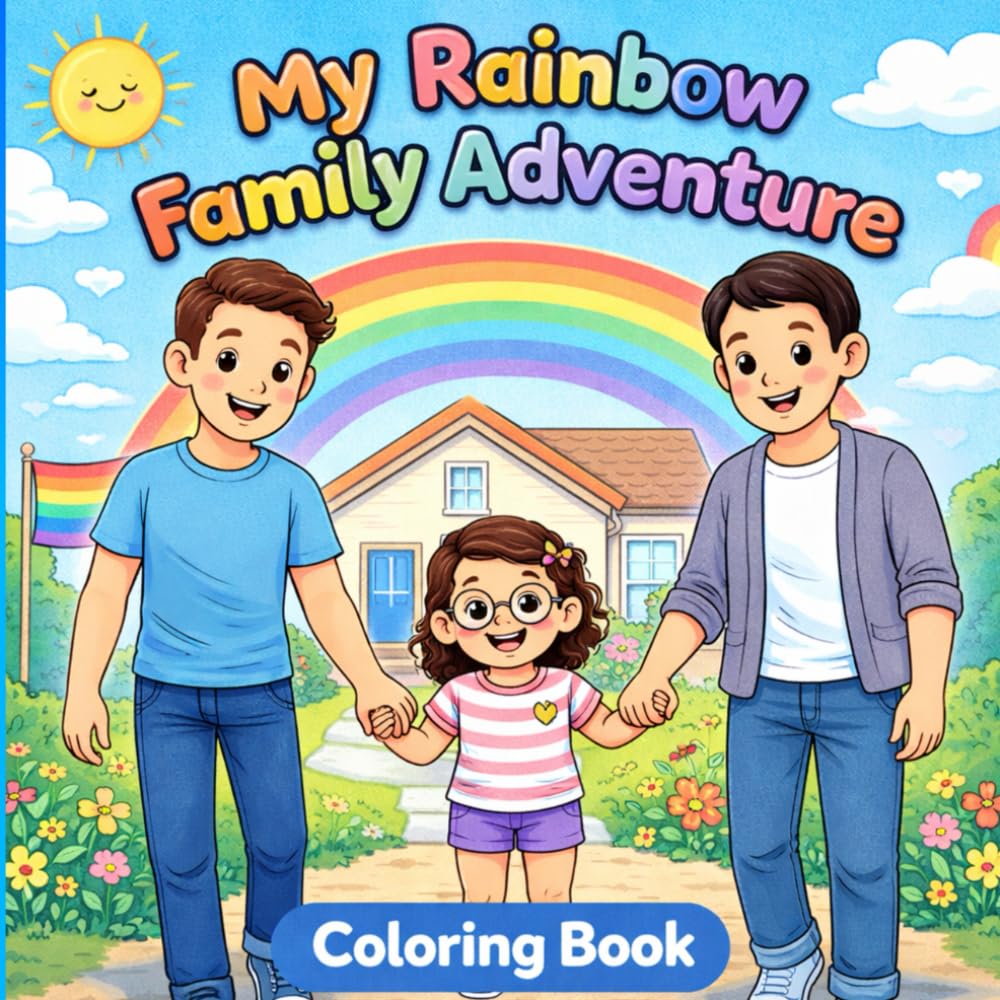 My Rainbow Family Adventure: Coloring Book