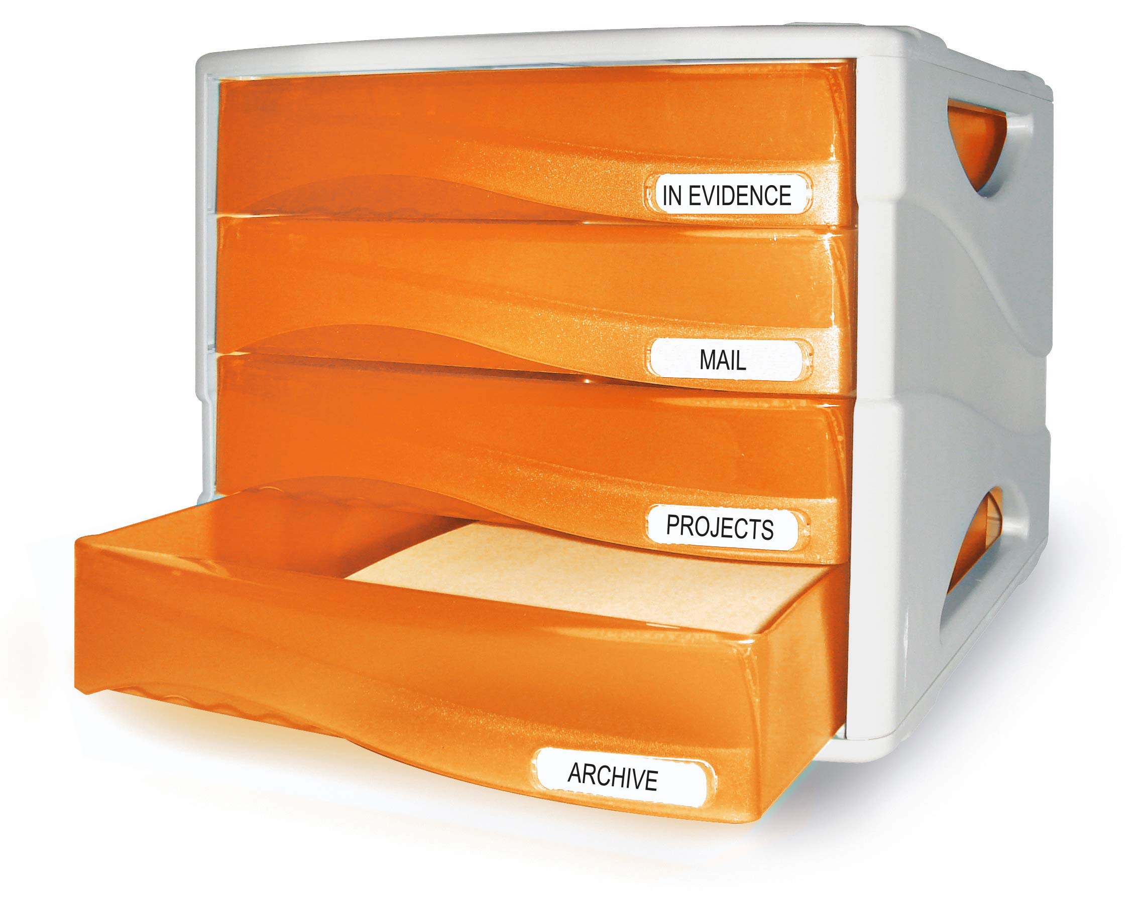 Arda TR15P4PAR Cassettiera, Arancio