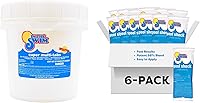 Vista 1 de In The Swim Paquete de cloro y shock para desinfectar piscinas – Incluye cubo de 9 libras de tabletas multifuncionales 5-en-1 y 6 bolsas de 1 libra