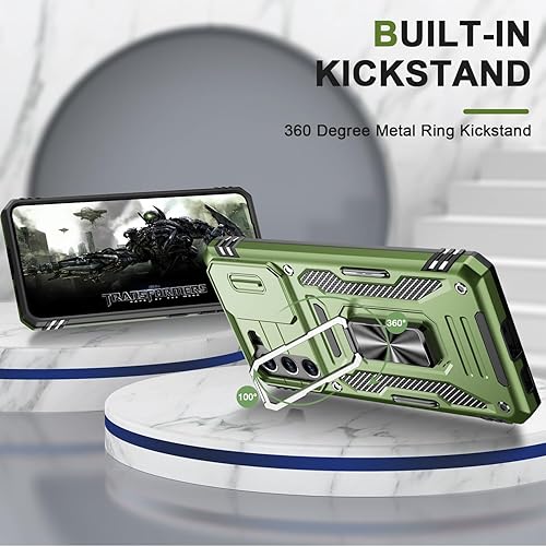 Miniatura 5 de AUPAI Funda para Samsung Galaxy S23 FE con cubierta para cámara, funda de grado militar para Samsung S23 FE con protector de pantalla, prueba de