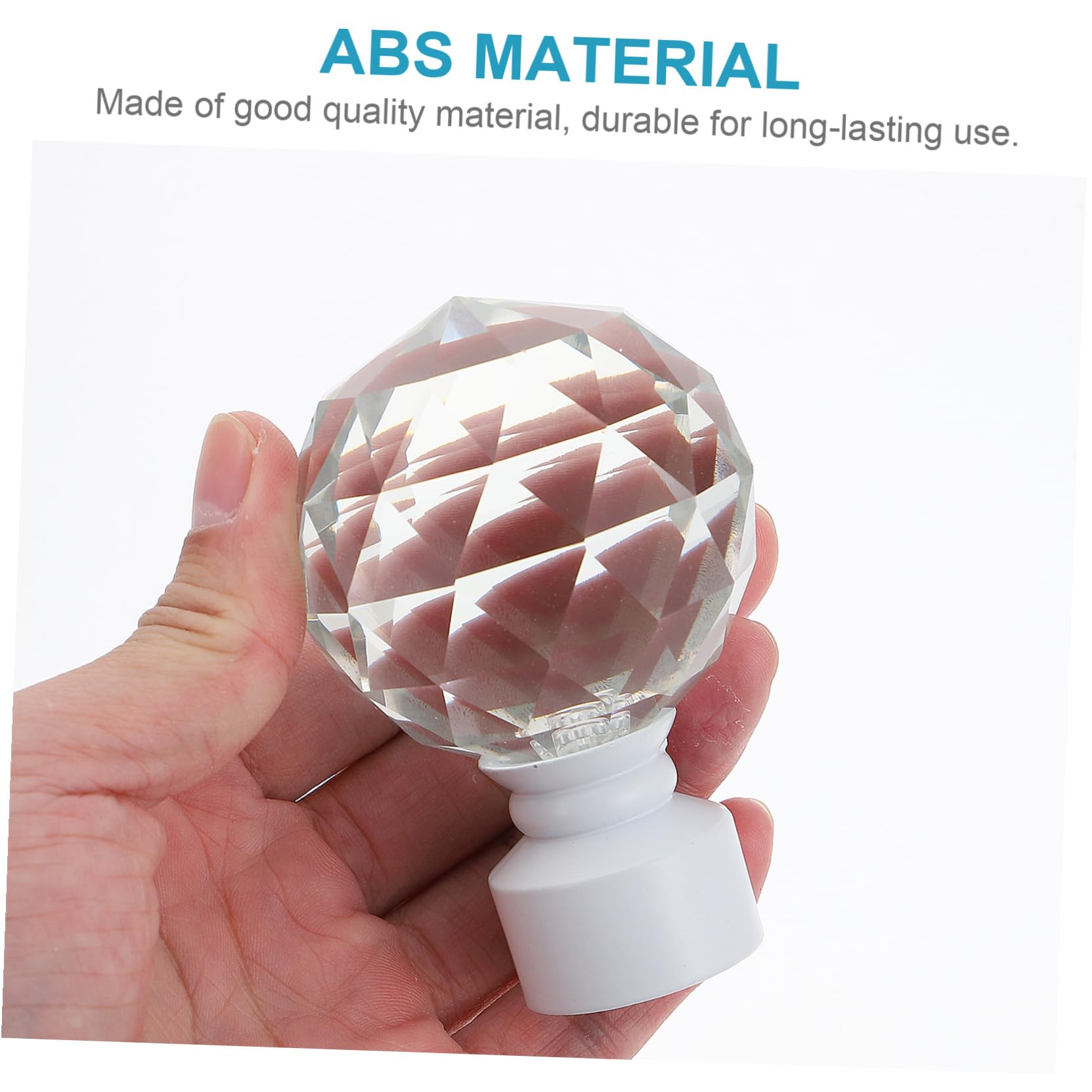 GALPADA Embouts de Tringle à Rideaux Décoratifs Finition Élégante et Design Attrayant en Cristal et Fer, Lot de 2 Pièces pour Décoration de Fenêtre en Chambre ou Salle à Manger