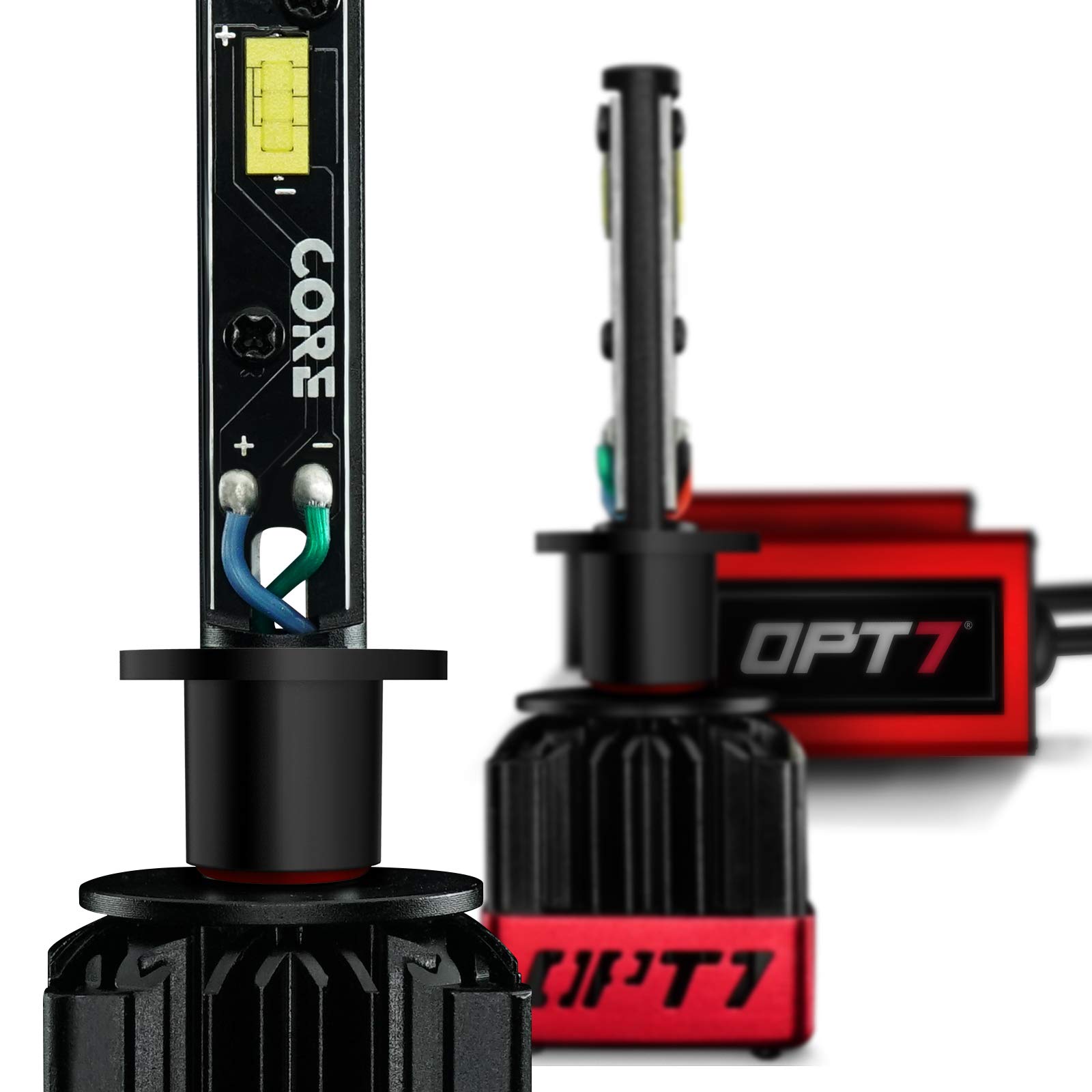 Buy OPT7 Fluxbeam CORE H3 LED Headlight Bulbs with FX-7500 CREE Chip ...