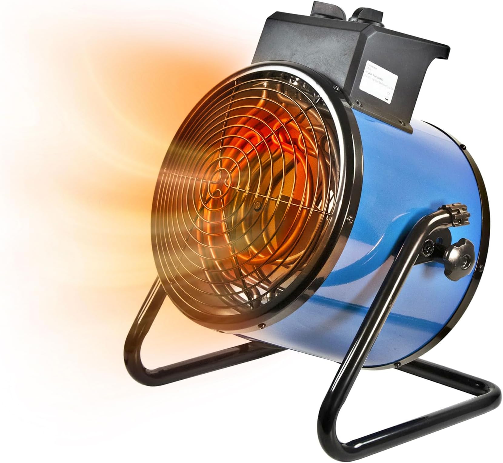 Comfort Zone CZ275 5,000-Watt/240-Volt Hard-Wired Portable Industrial Heater, NEMA 6-30R Receptacle, Steel body with Adjustable Tilt Angle, Adjustable Thermostat, & Overheat Protection